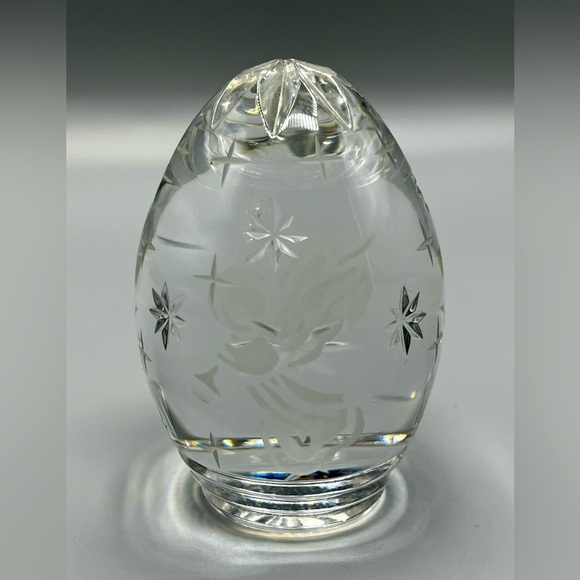 Sullivans Art Lead Crystal Egg Paperweight Sullivans Hand Made In